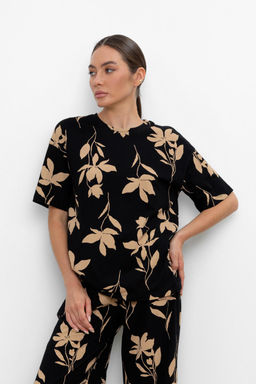 VERY NEAT _ ЕВТ 3184/темный черный,магнолия фуфайка жен