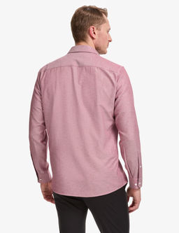 Bordo Oxford Slim Fit Kolay _t_lenebilir G_mlek