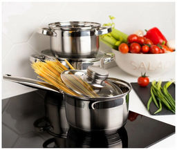 Набор пос нерж 6пр СТАНДАРТ (2л, 2,9л, 4л) стекл крышки мет/руч Daniks SD-6-2 (294423)  фото 9