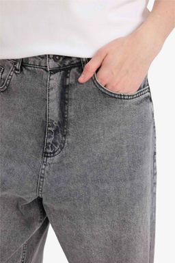 Джинсовые брюки Baggy Fit с широким узором и нормальной талией, широкие брюки - Defacto фото 18