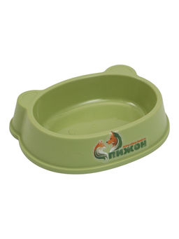 Цена за 2 шт. Миска «Мишка», 600 мл, 24 см, фигурная, зелёная