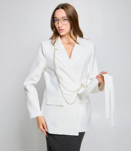 Жакет #КТ2169 (1), белый