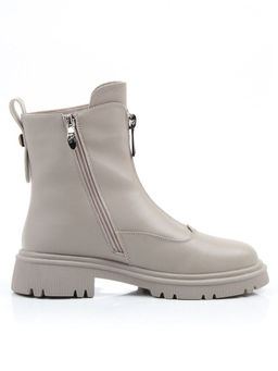 04-PA183-2Z LT. GRAY Ботинки зимние женские (натуральная кожа, 100% шерсть)
