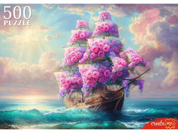 Пазлы 500 "Цветочный корабль"