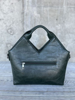 Женская сумка из эко кожи 0025 Темно-Зеленый - Sergio valentini фото 4