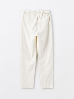 Beli Lastikli Keten Kar???ml? Erkek ?ocuk Pantolon