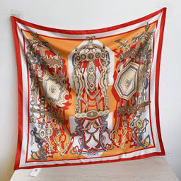 Платок на голову и шею весенний, мультицвет