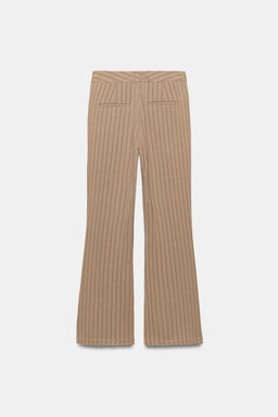 ZW COLLECTION FLARE STRIPED TROUSERS - Zara фото 7
