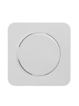 Выключатель проходной, серия Circular, 10 А, одноклавишный, скрытый монтаж, белый