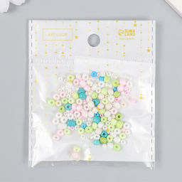 Бисер стекло 6/0 - 15/0 Ассорти мороженое d=1,5-4 мм, н-р 10гр - Арт узор фото 4