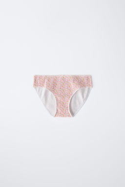 AGES 6-14/ SIX-PACK OF PATCHWORK AND FLORAL RIB BRIEFS - Zara фото 3