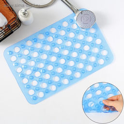 Коврик противоскользящий в ванну Доляна «Попурри», на присосках, 31×48 см, цвет МИКС