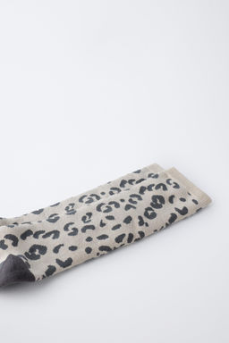 LONG THERMAL ANIMAL PRINT SOCKS - Zara фото 2