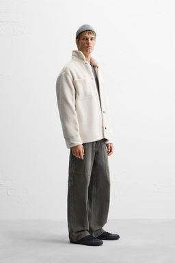 FAUX SHEARLING OVERSHIRT - Zara фото 5