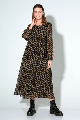 Платье Liona Style 876 мелкие цветы