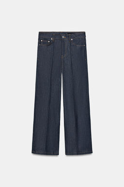 JEANS ZW COLLECTION WIDE LEG TIRO ALTO / ?ndigo - Zara фото 6