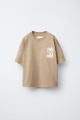 GARMENT DYE PRINT T-SHIRT AND BERMUDA SHORTS SET - Zara фото 2