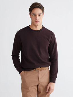 Bisiklet Yaka Erkek Sweatshirt