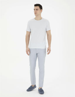 A__k Mavi Slim Fit Kanvas Pantolon - Pierre cardin фото 3