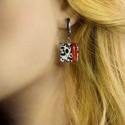 Серьги из муранского стекла SCARLET LAW LS3463 - Vloes фото 4