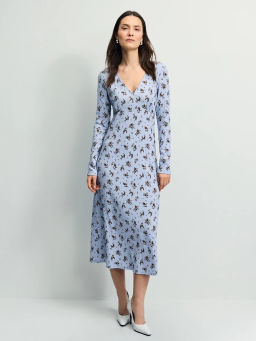 Платье миди с цветочным принтом / Zarina  фото 3