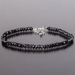 Браслет из Шпинели черной огранка