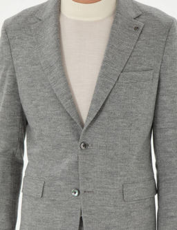 Светло-серый приталенный костюм - Cacharel фото 7