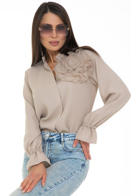 Блуза Модная Люкс (кремовый) - Diolche фото 7