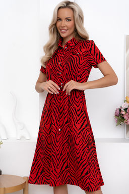 Платье Open Style 6834 красный