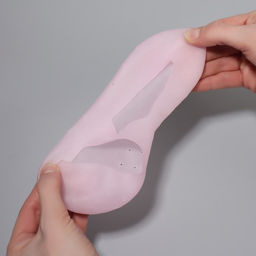 Носочки для педикюра, силиконовые, с перфорацией, с лямкой, размер S, цвет розовый - Queen fair фото 7