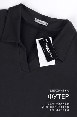 Женское базовое платье - поло Happyfox  фото 19