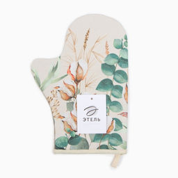 Варежка-прихватка Этель Хлопок 20х28см,саржа, 100% х/л, ватин 250г/м2  фото 4