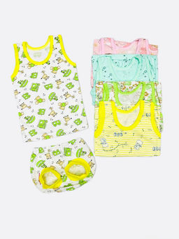 (Уп. 12 шт) Комплект: майка, трусы под памперс, арт.C-KM048-SU, супрем, раз.48-56, микс цвета