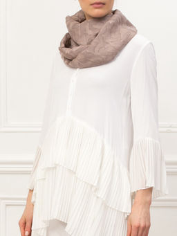 Палантин жен. лен+шелк 53х180 D40-1217-03 - Eleganzza фото 9