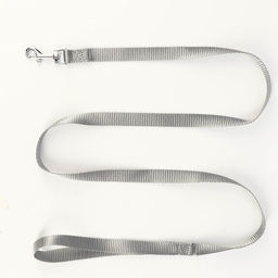 Комплект амуниции с мягкой шлейкой, М, поводок 120 х 1 см, ОШ 28-48 см, ОГ 32-52 см, серый - Пижон фото 5