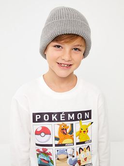Bisiklet Yaka Pokemon Bask?l? Uzun Kollu Erkek ?ocuk Sweatshirt - Waikiki фото 3