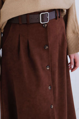 Юбка на пуговицах длины миди - Martichelli фото 68