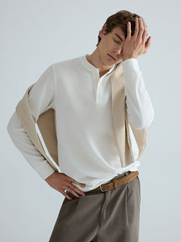 Bisiklet Yaka Erkek Sweatshirt