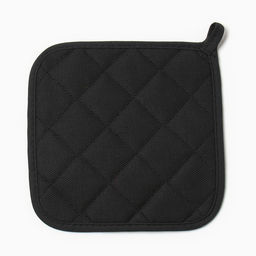 Набор кух. Доляна Душевная кухня цв.черный варежка-прихватка20х28см, прихватка17х17см  фото 5