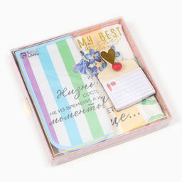 Набор подарочный Жизнь прекрасна полотенце 40х73 см, прихватка 19х19 см, магнит 11х7 см - Этель фото 9