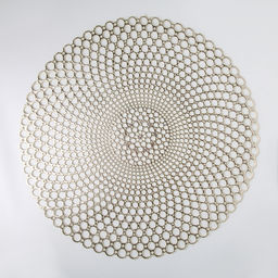 Цена за 4 шт. Салфетка сервировочная на стол «Роса», 38×38 см, золотая