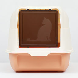 Туалет закрытый с откидным верхом 36×51×34 см, бежевый