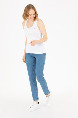 Женская белая футболка Basic - U.s. polo assn фото 3