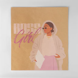 Пакет крафтовый упаковочный Boss Girl, 30 40 6 см - Дарите счастье фото 4