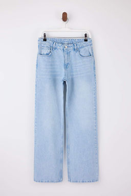 Mavi Dusuk Bel 100% Pamuk Wide Leg Genis Paca Jeans TWOSS26JE00131