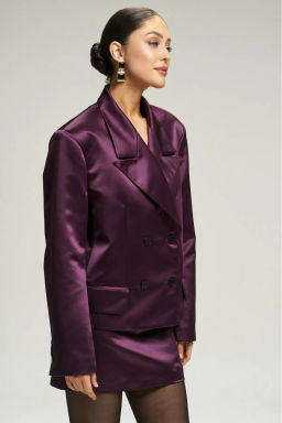 Жакет атласный Plum