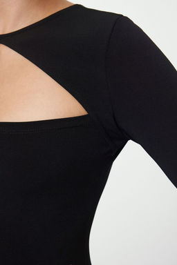 TRENDYOLMILLA K?rm?z? Cut Out/Pencere Detayl? Orme S?k Abiye Elbise TPRAW25EL00022 фото 8