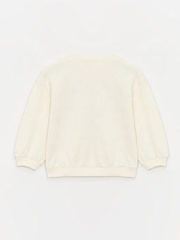 Bisiklet Yaka Barbie Bask?l? Uzun Kollu K?z Bebek Sweatshirt - Waikiki фото 2