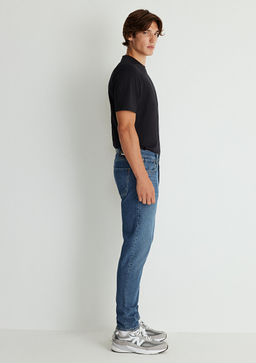 London Street Puslu Koyu Mavi Jean Pantolon  фото 6