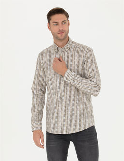 Haki Regular Fit Uzun Kollu G_mlek